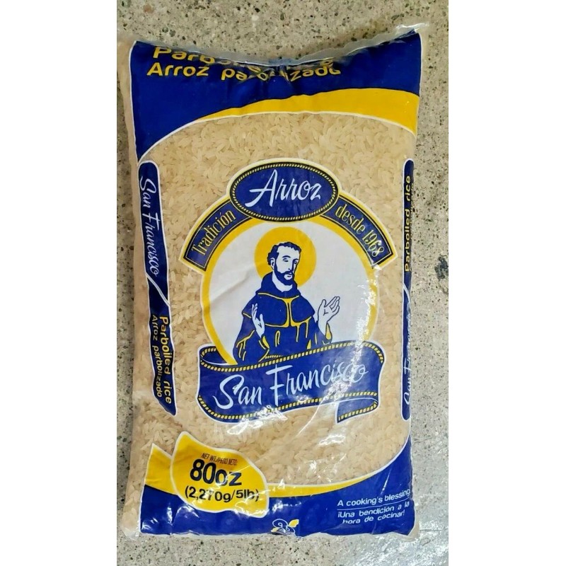 SAN FRANCISCO PARBOILED RICE 5 POUNDS /ARROZ PRE COCIDO SAN