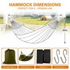 Mayan Handwoven Hammock, 2 Person, 500 lb, Cotton Nylon Rope