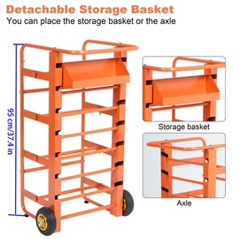 Gtouse Wire Spool Rack Multi-Spool Wire Rack Dispenser Cable Caddy 11 Rods Heavy Duty Wire Spool Cart with Wheels Cable Spool Dispenser Wire Reel Holder for Electrical Industrial Retail