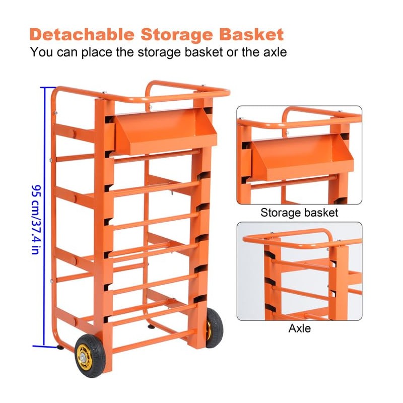Gtouse Wire Spool Rack Multi-Spool Wire Rack Dispenser Cable Caddy