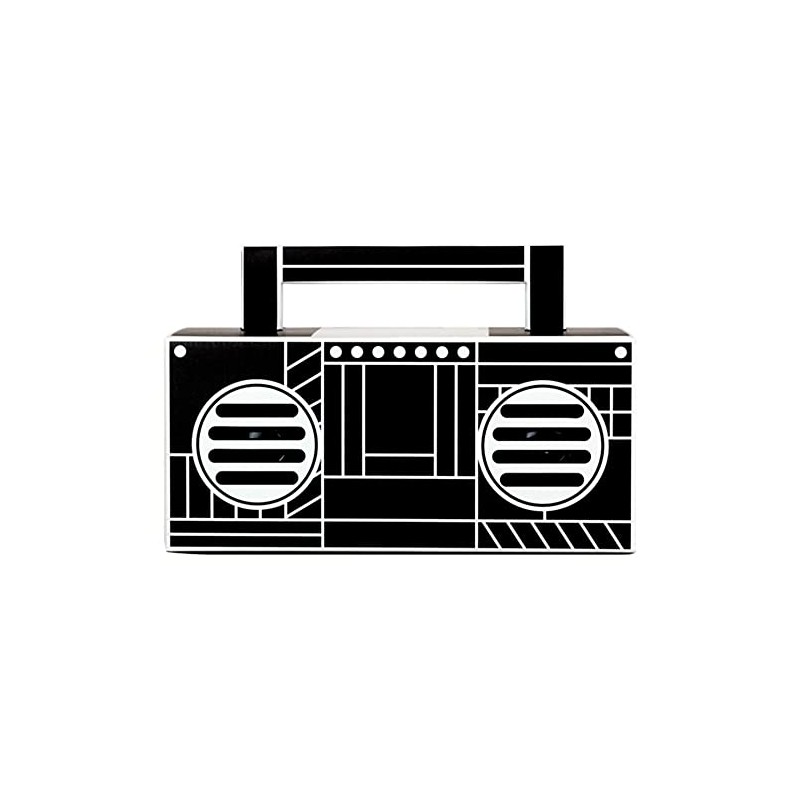 QFX BT-41-Boom Bluetooth Streaming TWS Ready Lightshow Speaker (Black)