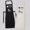 Mr & Mrs Kitchen Chefs - Matching Printed Aprons Couples