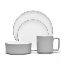 Noritake ColorTex Stone Grey 3-3/4" Mini Bowls, 9 oz., Set of 4