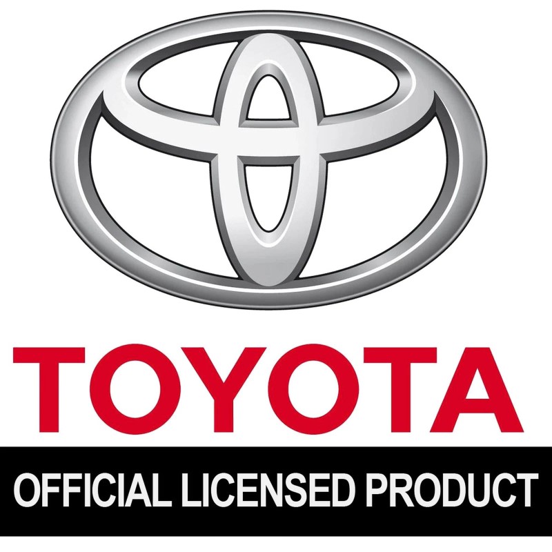 Toyota Logo Carbon Fiber License Plate Frame - Blue on