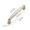 Ravinte 20 Pack Solid 3-3/4 Inch Kitchen Cabinet Handles Brushed