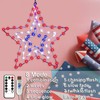 4th of July Patriotic Red White and Blue Decorations Lights,