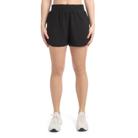 Danskin Women's 2 Pack Super Soft Tulip Hem Shorts, Espresso Heather/Black Salt, X-Large