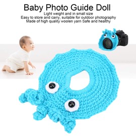 Shutter Huggers Hand Knitted Camera Lens Decorative Ring Camera Support for Newborn Photos(Blue)