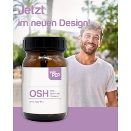quickPEP OSH OPC Capsules, Pack of 60, Vegan, High-Quality Active Ingredient Complex, Protects Against Oxidative Stress, with Hyaluronic for Plus Skin Moisture