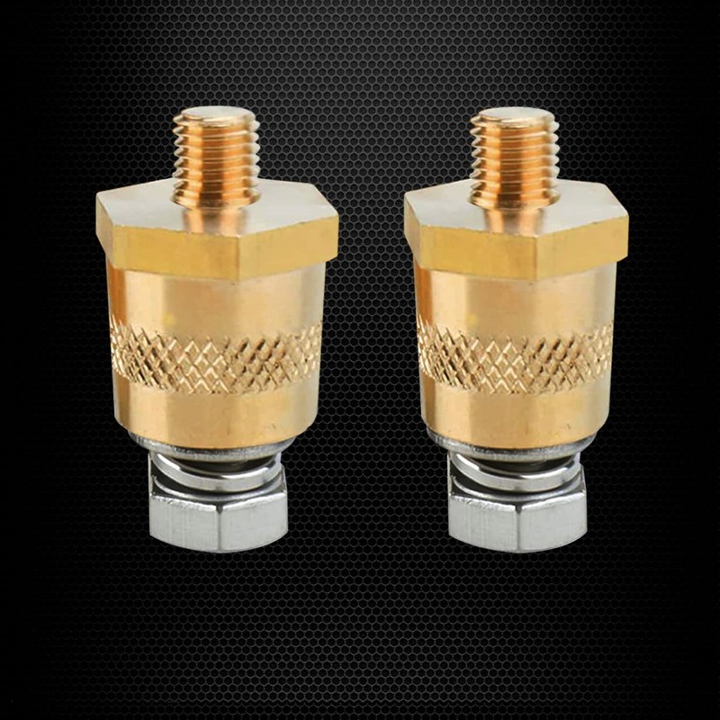 Ampper M8 Thread Male Brass Battery Terminal Charging Posts, M8
