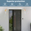 Orechic Heavy-Duty Aluminum Door Rain Drip Guard, 4″ Extra-Wide and