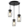 UShe DHome Mason Jar Light Fixtures, 3 Lights Farmhouse Mason