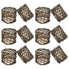 ITOS365 Handmade Round Mesh Napkin Rings Holder Dinning Table Parties