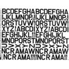 Major Decals Pressure Decal Alphabet Black 1" MAJ429PB
