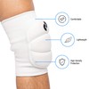 StrictlyStability Rodilleras de voleibol blanco que absorben los golpes, suaves