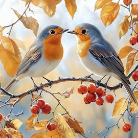 EOBROMD Diamond Painting Kits Flowers, Lion 5D Diamond Art Kits for Adults Full Drill Diamond Paintings Kit for Adults Beginners, DIY Diamond Painting Packs Gem Art Home Wall Decor 30x40cm