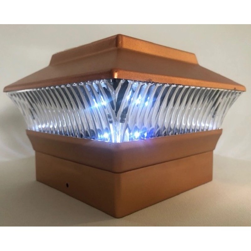 Garden Sunlight 6 Pack 4x4 Solar Powered Plastic Black/Copper LED