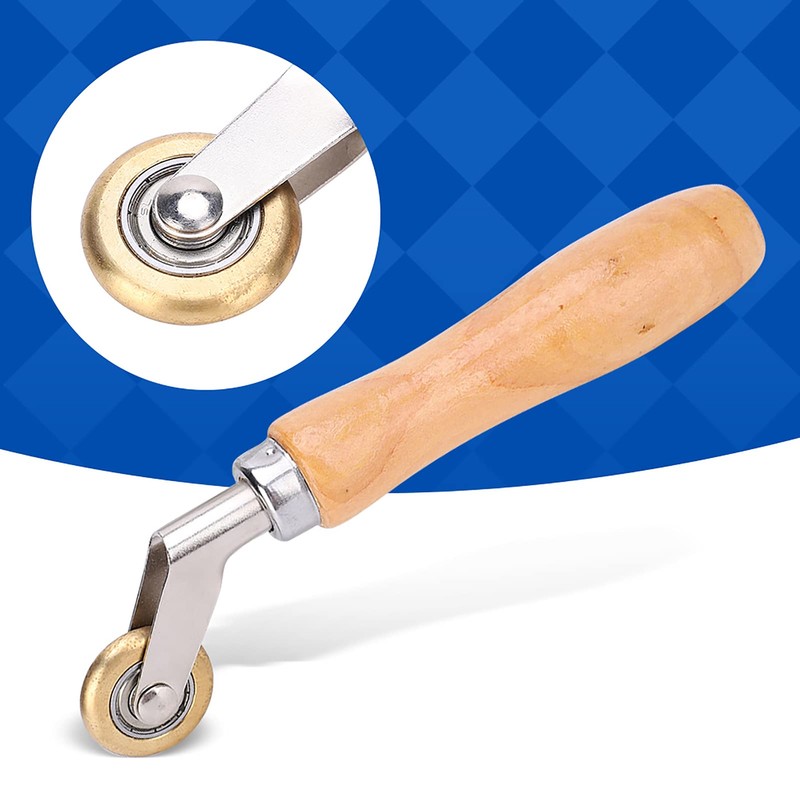 Akozon Seam Roller, Brass Penny Roller, Mini Roller Seam Hand