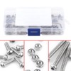 Fasizi 230Pcs M2 304 Stainless Steel Allen Hex Drive Button