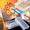 3 Pieces Plastic Transparent Pen Box, Stackable Transparent Pen Box,