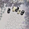 Lucky Nail 자개 클로버 네일스티커 행운네일 럭키네일 홀로그램네일 [엠보스티커 -