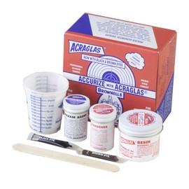 Brownells ACRAGLAS 2-Gun Glass Bedding Epoxy Compound Kit for Rifle Stock, Gunsmithing Tools, Made in USA, Non-Flammable, 081003004