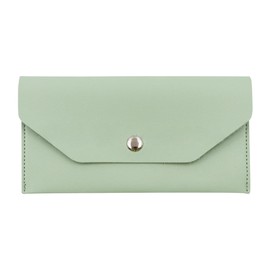 Pu Leather Money Wallet Cash Envelope Wallet Solid Color Money Bag Pouch Waterproof Money Envelopes Reusable Budget Envelope Cash Coin Pouch Green