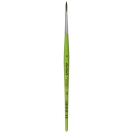 Da Vinci 373 Series Round Brush, Synthetic Fiber, Green, 19.1 x 0.28 x 30 cm