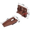 Plastic Drawer Slides Guides Stopper Brown Slides Track Replacement Parts