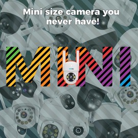 SOVMIKU 4CA3 AI Auto Tracking Mini 2K Security Camera Wireless Outdoor, 9.8Ft Power Cable, Two Way Audio, Easy to Setup,360° View,Pan/Tilt,Color Night Vision, Audible Flashlight Alarm,SD Slot