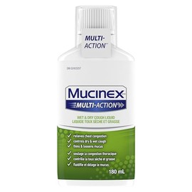 MUCINEX® MULTI-ACTION™ Wet & Dry Cough, Liquid, 180 mL