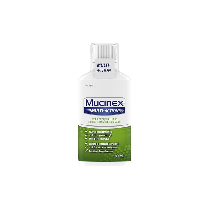 MUCINEX® MULTI-ACTION™ Wet & Dry Cough, Liquid, 180 mL