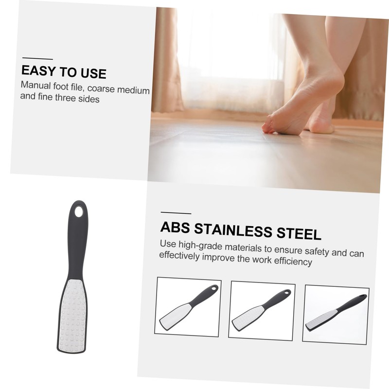 Baluue 3pcs Double-sided Callus Remover Foot Care Tool for Feet