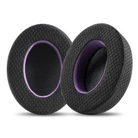 Jomwag Breathable Mesh Replacement Earpads for WH-XB910N Black/Purple Ear Pads Cushions