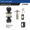 BRINKS Transitional Keyed Entry Door Knob - Tuscan Bronze Exterior