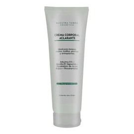 Nuestra Tierra Cosmética Crema Corporal Aclarante, Arbutina 5% + Alpaflor® Gigawhite + Ácido Kójico + Fitoceramidas, 250 g