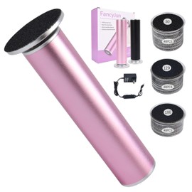 FancyJun Electric Foot Callus Remover with 120pcs Sandpaper Discs(3 Sizes), Professional 800RPM Aluminum 4.8 Inches Callus Remover for Feet, Stepless Speed Control for Dead Skin (Purple)