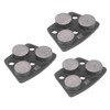 3Pcs Diamond Grinding Shoes Trapezoid Concrete Floor Cutting 3 Cylinder