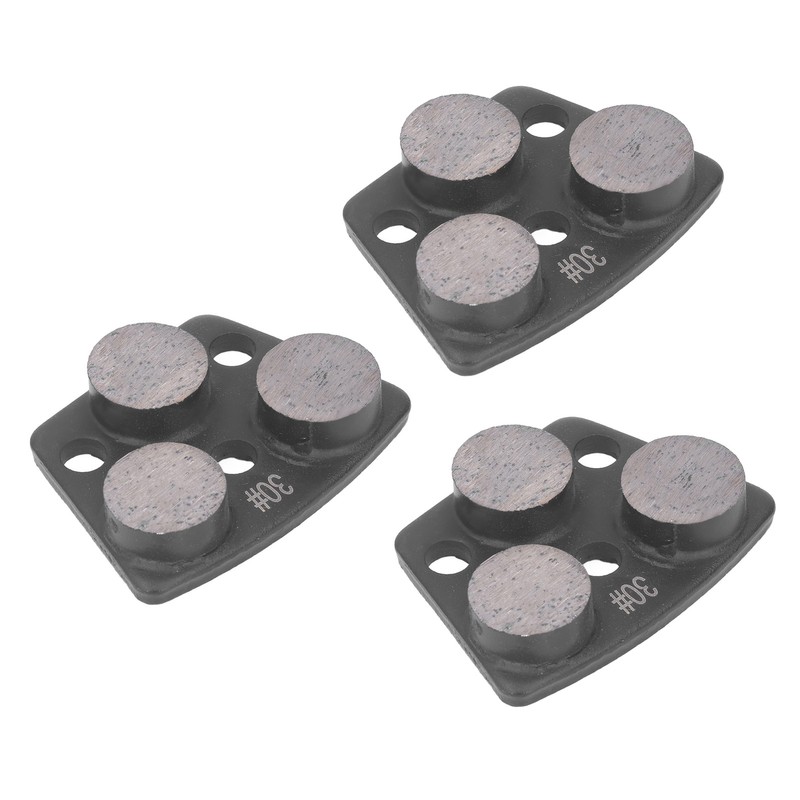 3Pcs Diamond Grinding Shoes Trapezoid Concrete Floor Cutting 3 Cylinder