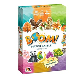 Boom Match Battle Board Game Ages 6+ 3-in-1 Board Games for Kids - Math Board Game, Classic Word Games - Family Fun for Kids & Adults - Card Games - Learning Activities - 3 in 1 Board Games for Kids