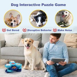 BunnyCare Dog Puzzle Toys 4 Levels, Dog Interactive Turntable Toy for IQ Training and Entertainment, Mentally Stimulating Toys Boredom and Smart Dogs, As Gifts for Dogs Cats