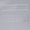 Clear Acrylic Vase Rectangular Elegant Centerpiece Flower Vase for Home