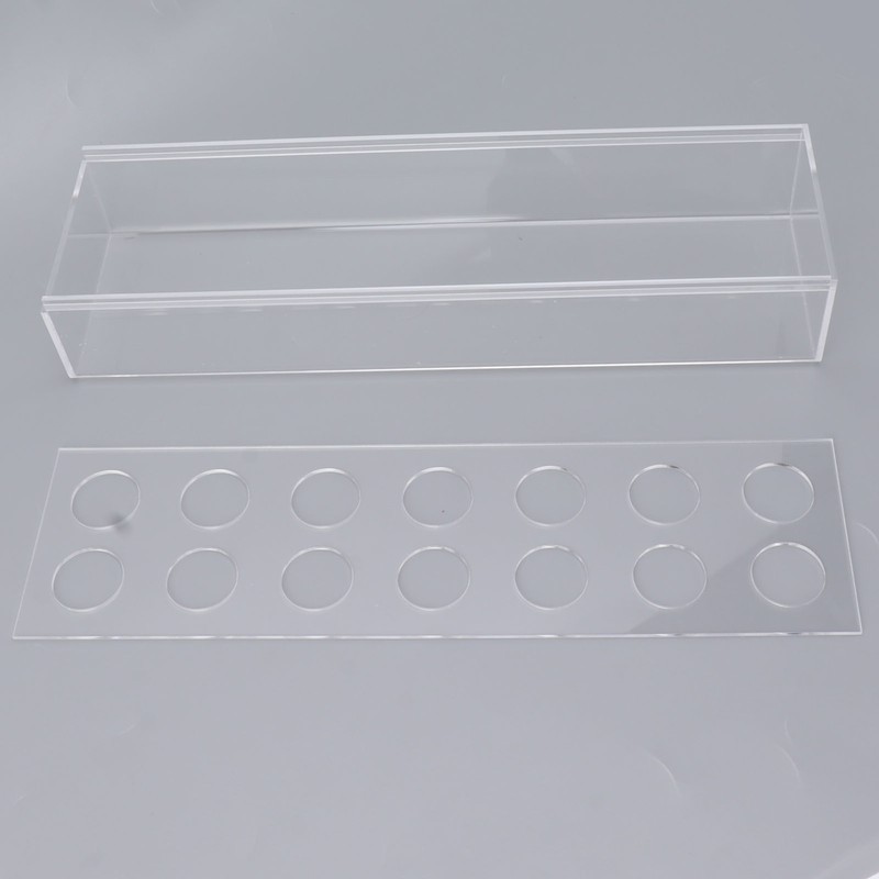 Clear Acrylic Vase Rectangular Elegant Centerpiece Flower Vase for Home