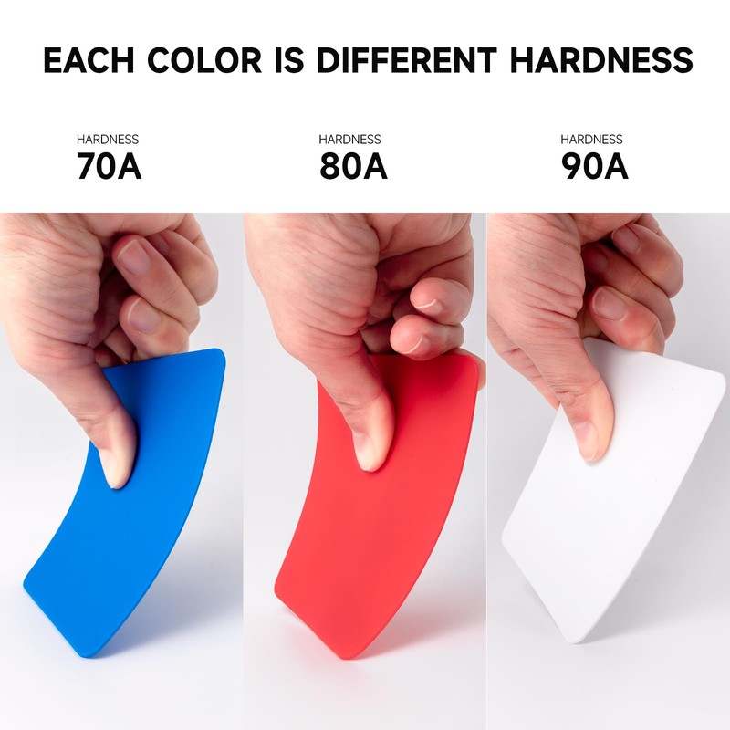 FOSHIO Vinyl Installing Tool Set Include White Hard Card, 4”Blue