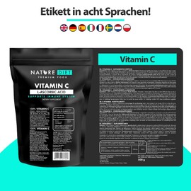Nature Diet - Vitamin C 500 g | Powder | L-Ascorbic Acid | Antioxidant