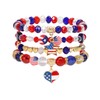 Briutn USA Beaded Bracelet with Heart Stars Charms for Women