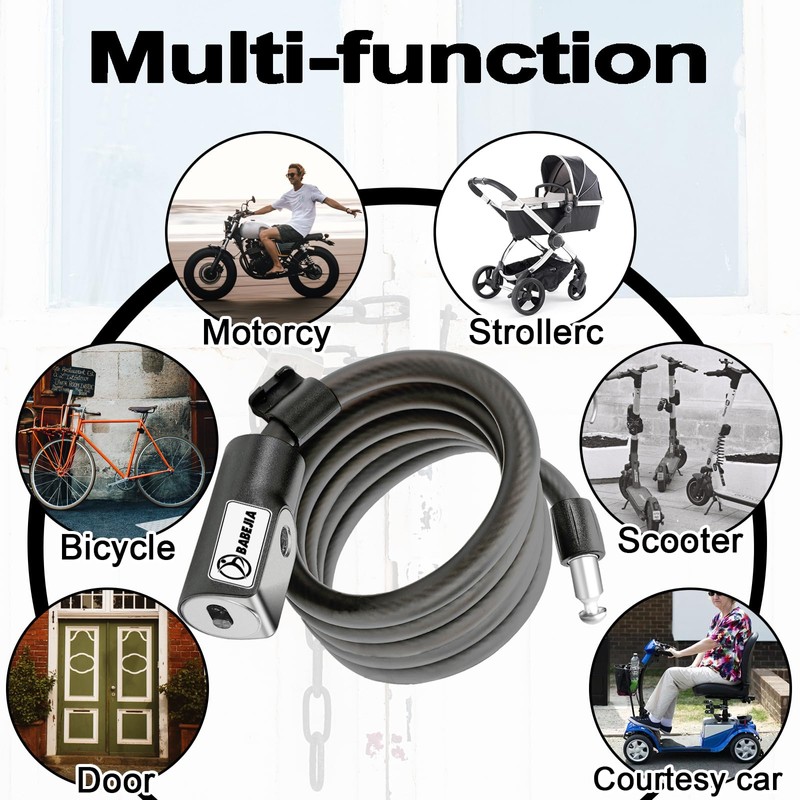 BABEJIA E Scooter Lock with Key, E Scooter Lock with