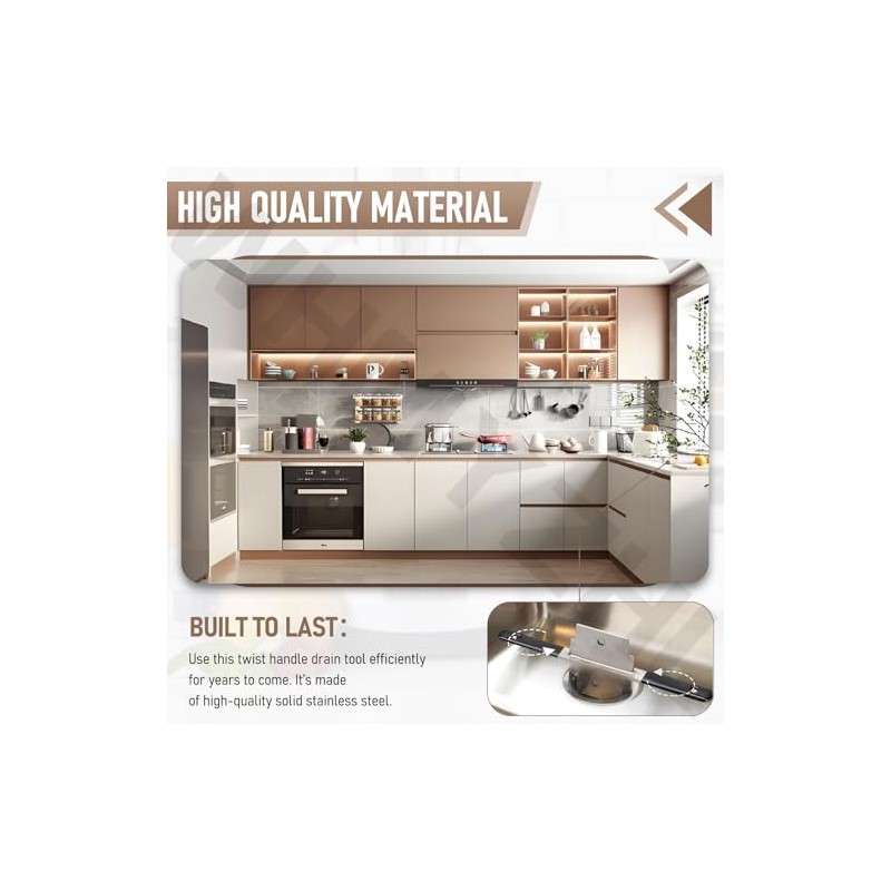 Waste Drain Tool for 3 Tier Sink in Commercial Kitchens,
