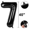 40 Inch Black Number 7 Balloon Jumbo Giant Happy 17th