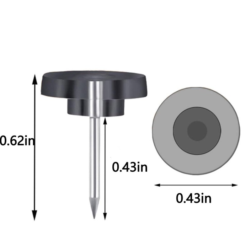 100Pcs Upholstery Tacks, Black Push Pins for Wall Hanging Picture